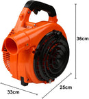 Wolketon Benzin Laubsauger 50L 3in1 Funktion Laubbläser