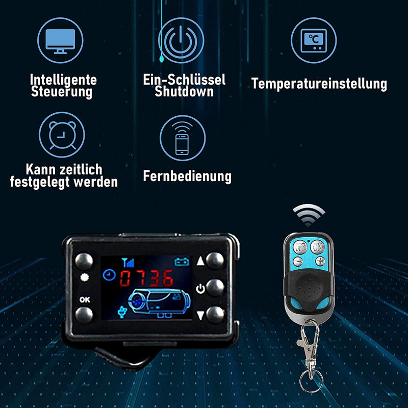 12v 24v Luft-Diesel-Standheizung Auto-LCD-Monitor Fernbedienungsschalter  für Auto-Diesel-Luftheizung Standheizung
