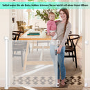 Wolketon Kindergitter Türschutzgitter Treppenschutzgitter ausziehbar & einrollbar
