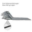 Wolketon Strandliege Verstellbar Mit Kissen Tragetasche Strandmatte Rückenlehne Faltbar