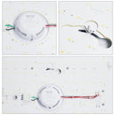 Online Shop Vingo 60W LED Deckenlampe Eckig Starlight-Effekt Kristall Rahmen (Kaltweiß/Warmweiß/Farbwechsel/Dimmbar)