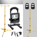 Wolketon Onlineshop Günstig Kaufen 2x 10W LED Kaltweiß Schwarz Akku Strahler Mit Teleskop-Stativ