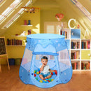 Hengda klappbar blau Zelt Kinderzelt mit 100 Bällen Navy Pop Up Faltbarer Ball Pool Cottage