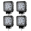 Wolketon Onlineshop Günstig Kaufen 4X 27W LED Scheinwerfer Quadrat Arbeitsscheinwerfer mit 9 LEDs Rückfahrscheinwerfer