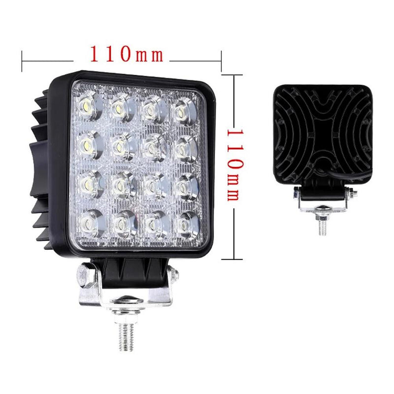 10X 48W LED Scheinwerfer Quadrat Arbeitsscheinwerfer Arbeitslicht Rückfahrscheinwerfer Zusatzscheinwerfer