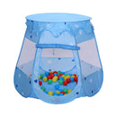 Hengda klappbar blau Zelt Kinderzelt mit 100 Bällen Navy Pop Up Faltbarer Ball Pool Cottage