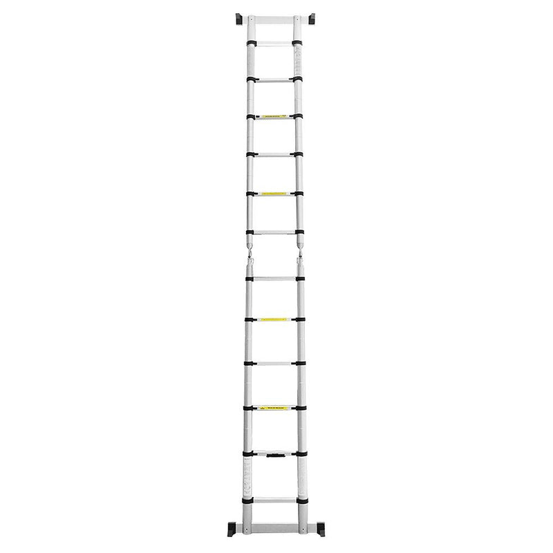 3.8m-aluminium-ausziehbare-leiter-doppelseite-1.9m+1.9m-teleskopleiter-klappleiter