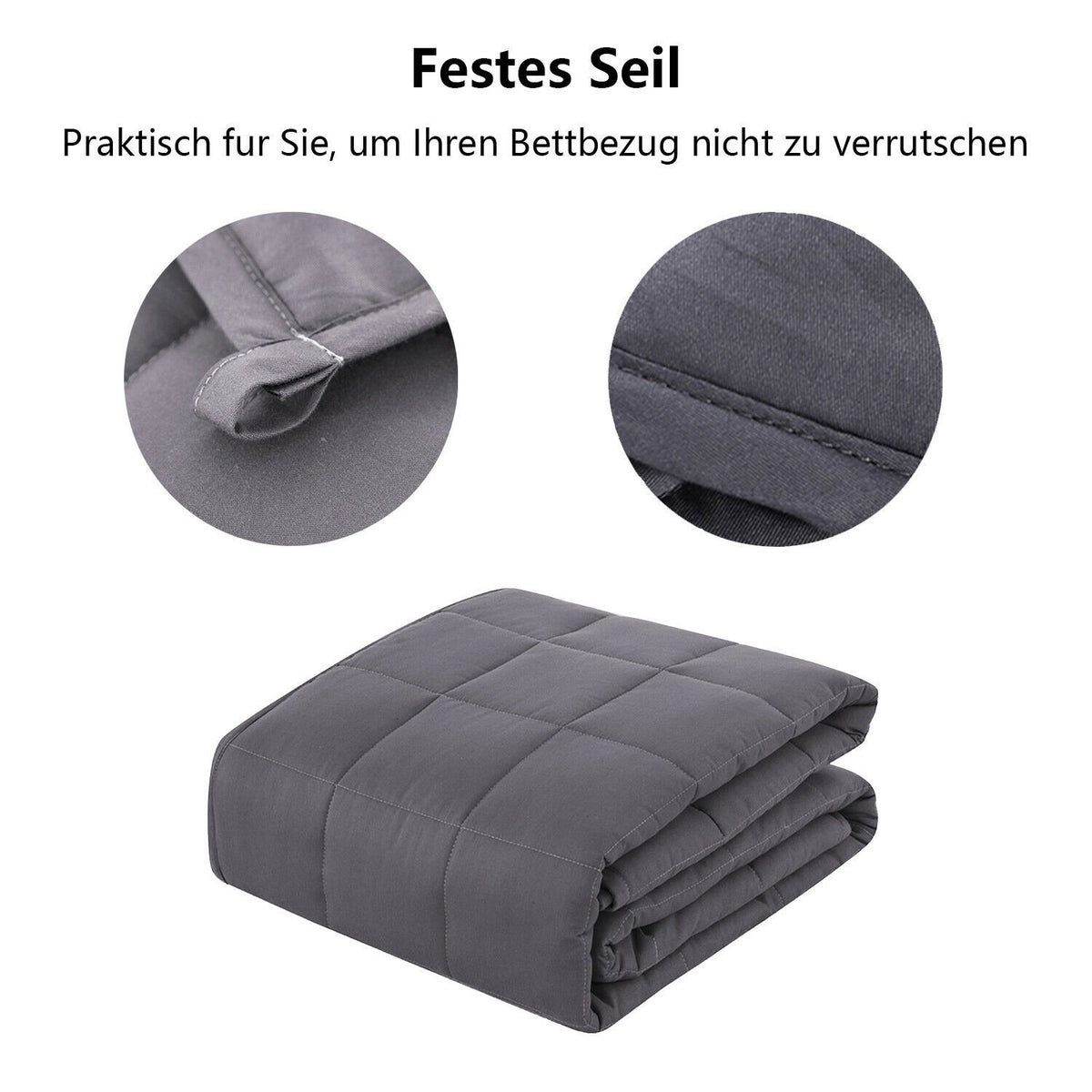 Gewichtsdecke 7kg Dreamlanding Gewichtsdecke 6,8kg - Therapiedecke Mit Glasperlen Für Besseren Schlaf Therapiedecke Erwachsene
