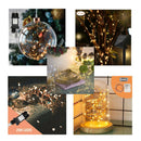 Wolketon Onlineshop Günstig Kaufen 100-200 LEDs Drahtlichterkette Kupferdraht Lichterkette Weihnachtsbeleuchtung